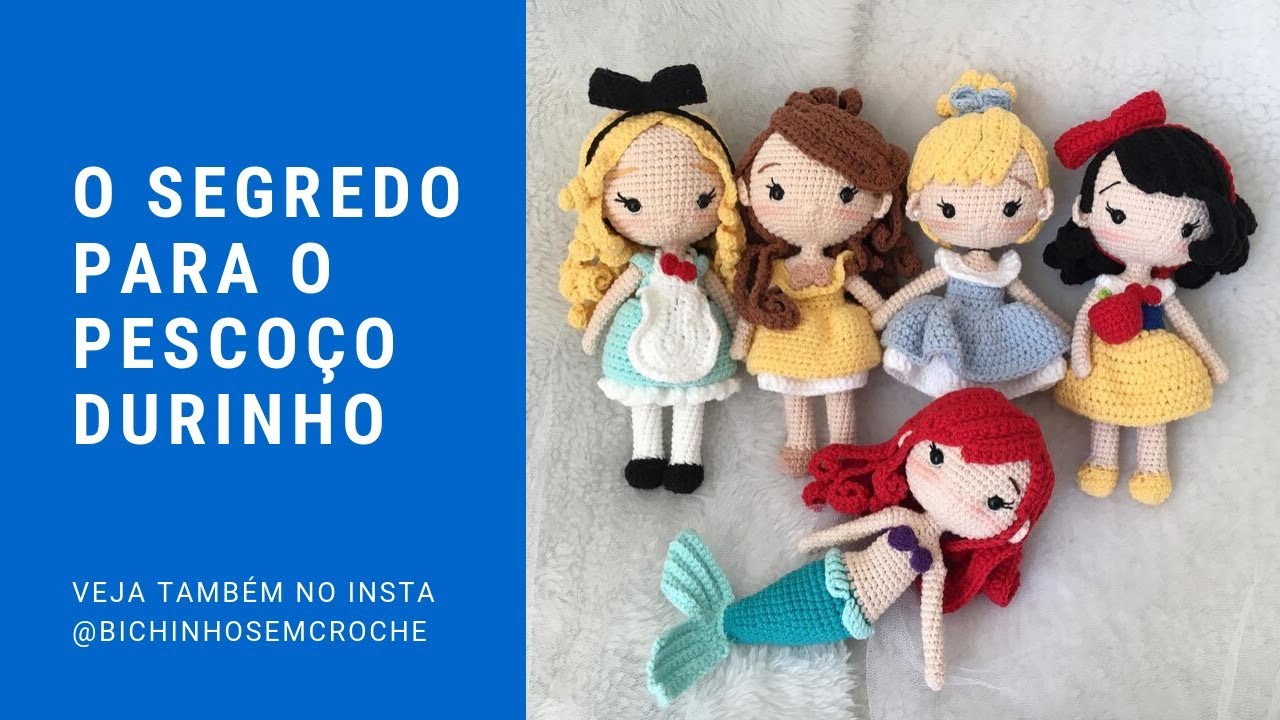 Como Deixar o Pescoço da Boneca Amigurumi Durinho