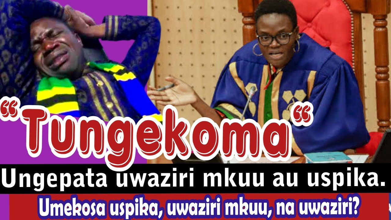 Mbarikiwa atia neno Tulia kukosa uspika/ uwaziri mkuu. Huna utu. Unajali connection kuliko utu