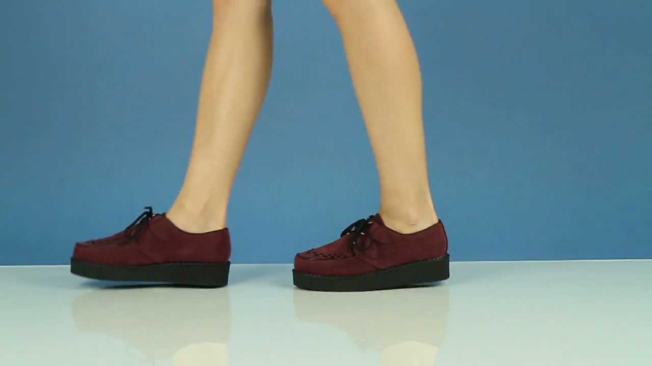 Deezee.pl Creepersy ATA1 Bordeaux Suede