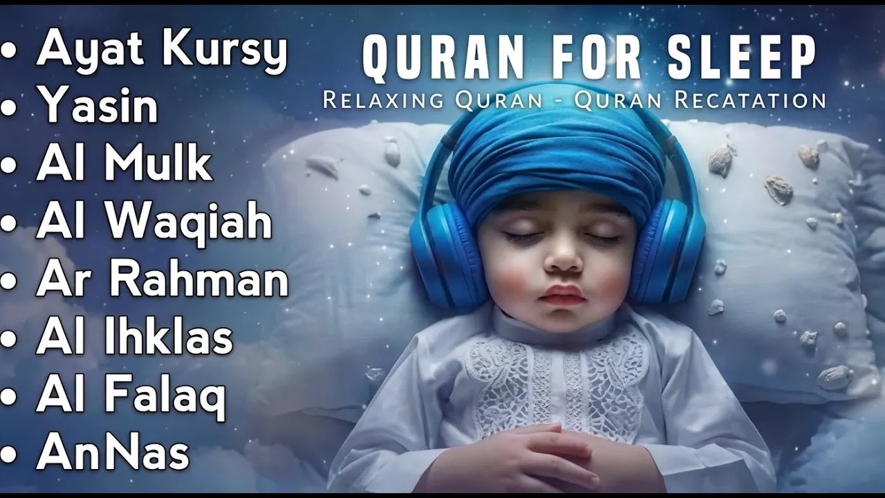 Uyqu uchun Qur'on Dam olish uchun tinchlantiruvchi oyatlar Oyat Kursiy,Yasin, Arrahmon AYOP MOSAP