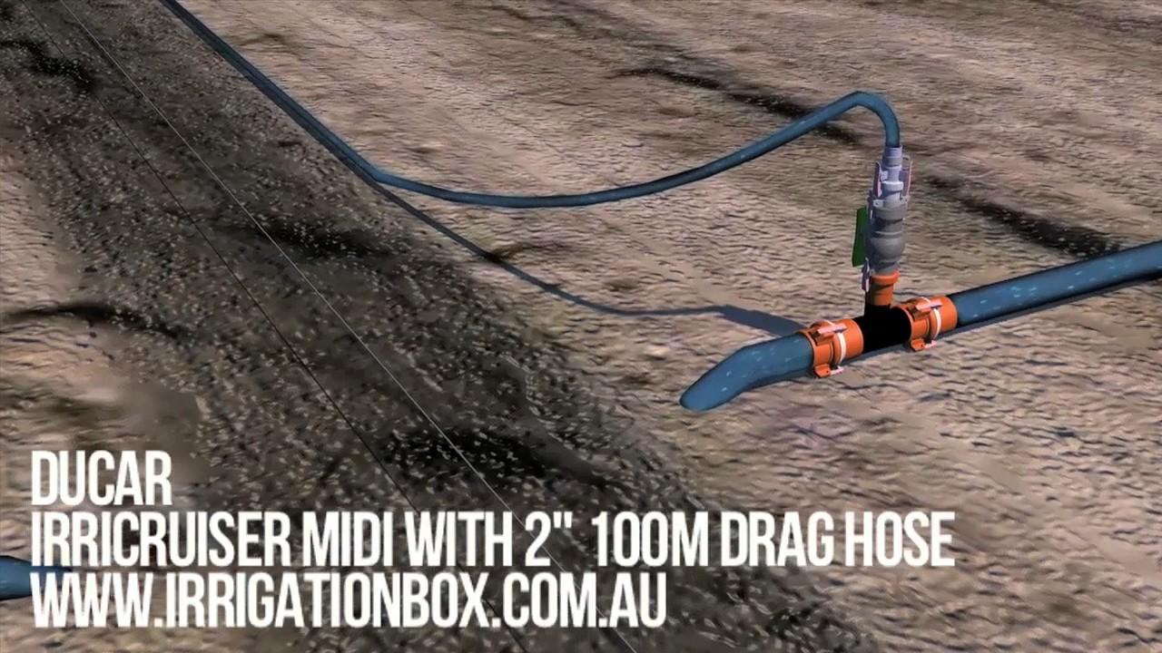 Travelling Irrigator - How It works (IrriCruiser MIDI Soft Hose) Buy online save $$$$