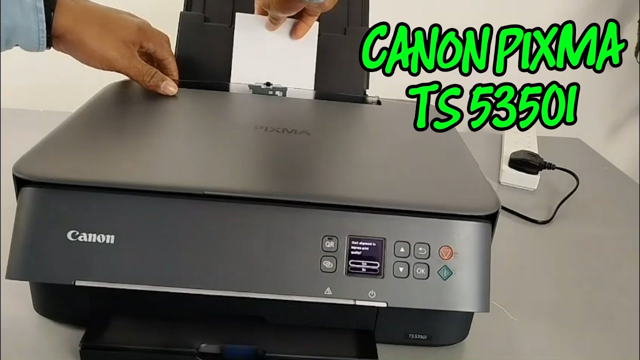 Canon Pixma TS5350i: How to Install Ink, Load Paper (A4/4x6), and Align Cartridges