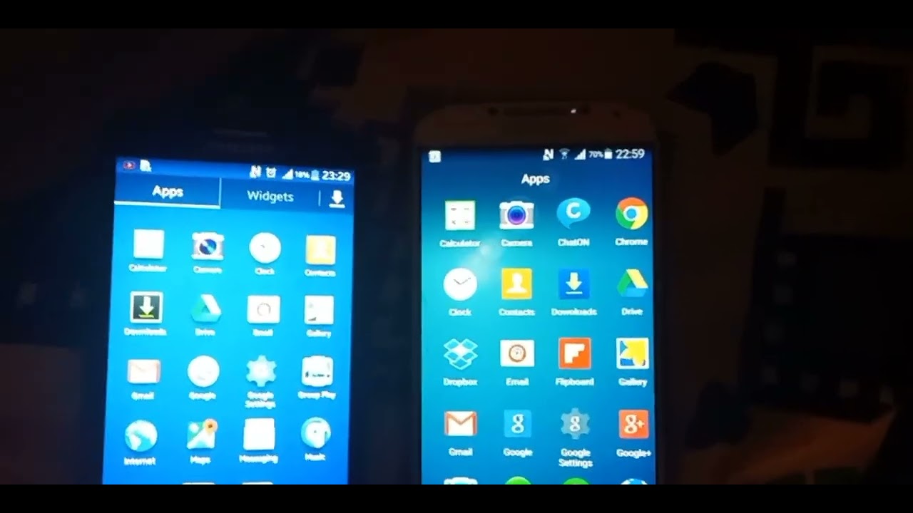 Comparison between the Galaxy S3 and the Galaxy S4