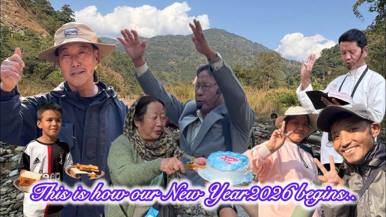 Welcoming New Year with my family and Mulukey EPCS Congregations.