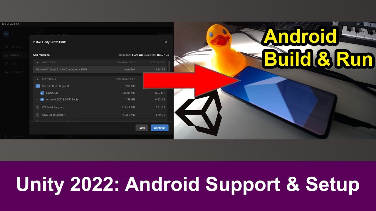 Unity Android Support: Setup, SDK, Build and Publish