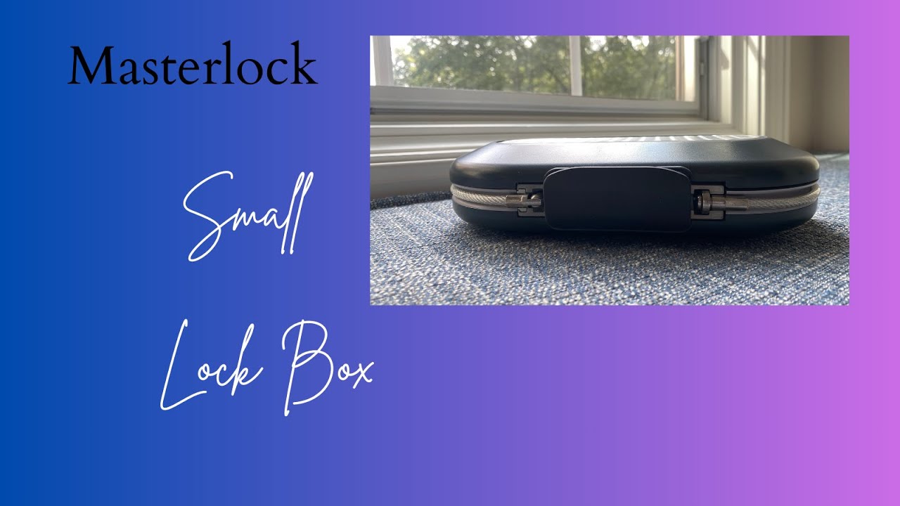 Master Lock Portable Small Lock Box – Secure Your Valuables Anywhere!