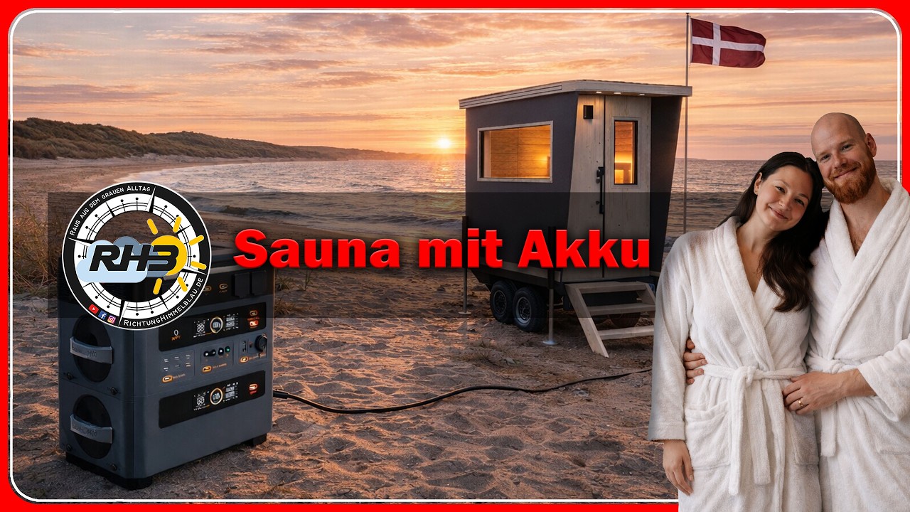 Mobile Sauna powered by Akku ⚡ Sauna selber bauen und Saunaofen mit Powerstation betreiben?