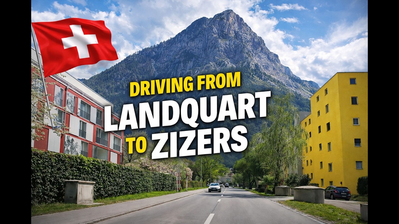🚗 Scenic Drive in Switzerland 🇨🇭 | Landquart to Zizers (4K Driving Tour)