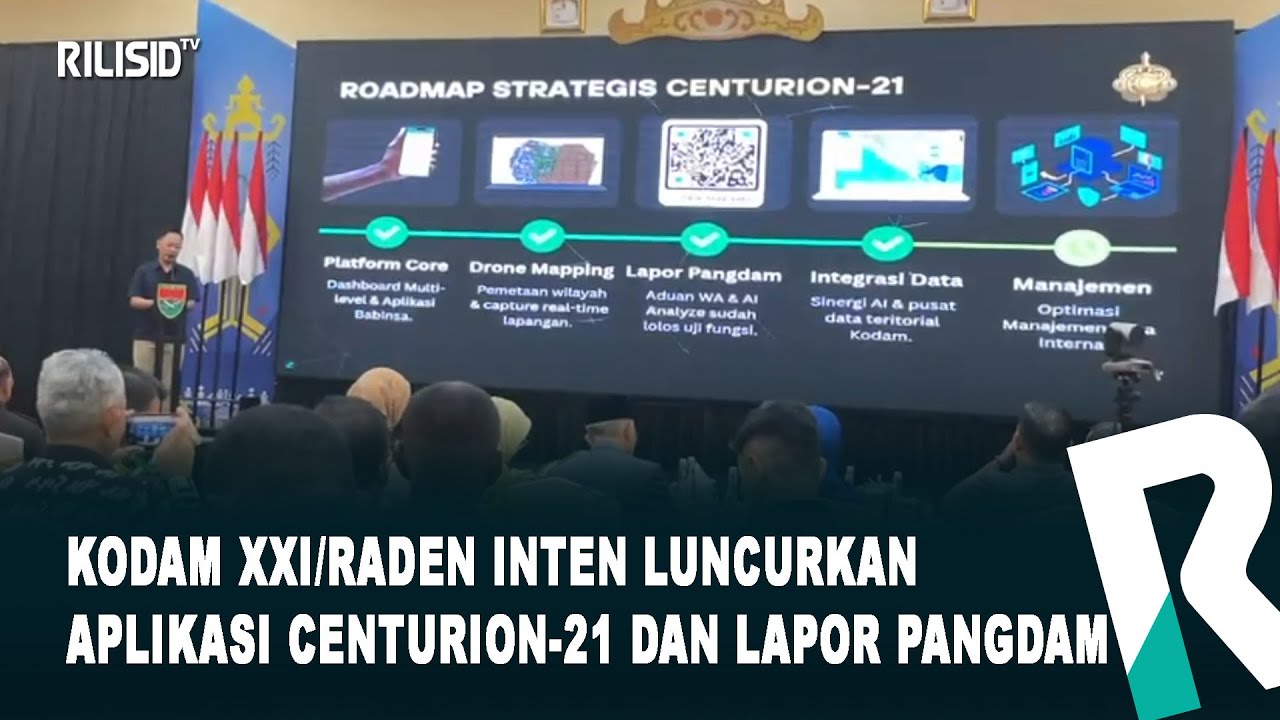 Kodam XXI/Raden Inten Luncurkan Aplikasi Centurion-21 dan Lapor Pangdam