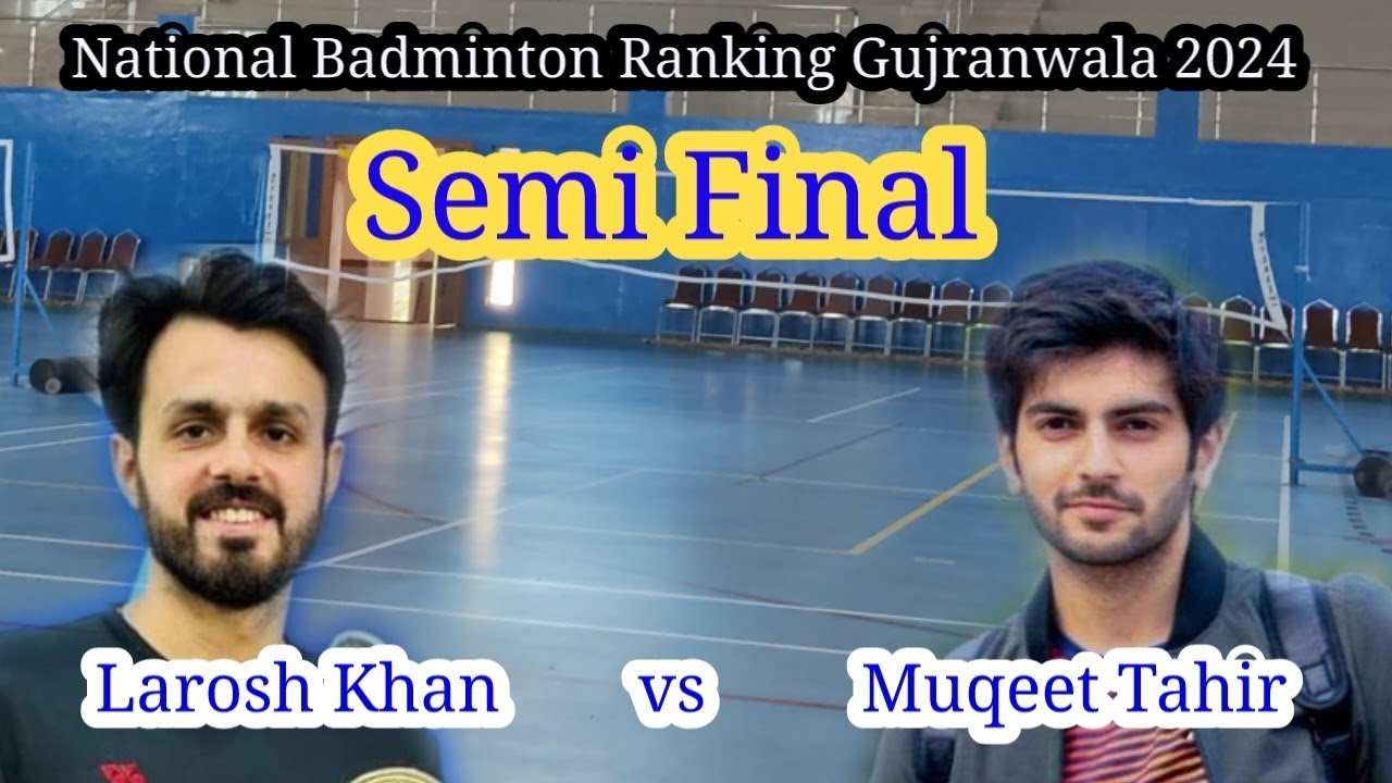 Muqeet Tahir  vs  Larosh khan #badminton #badmintonIndonesia #saeedsportstv