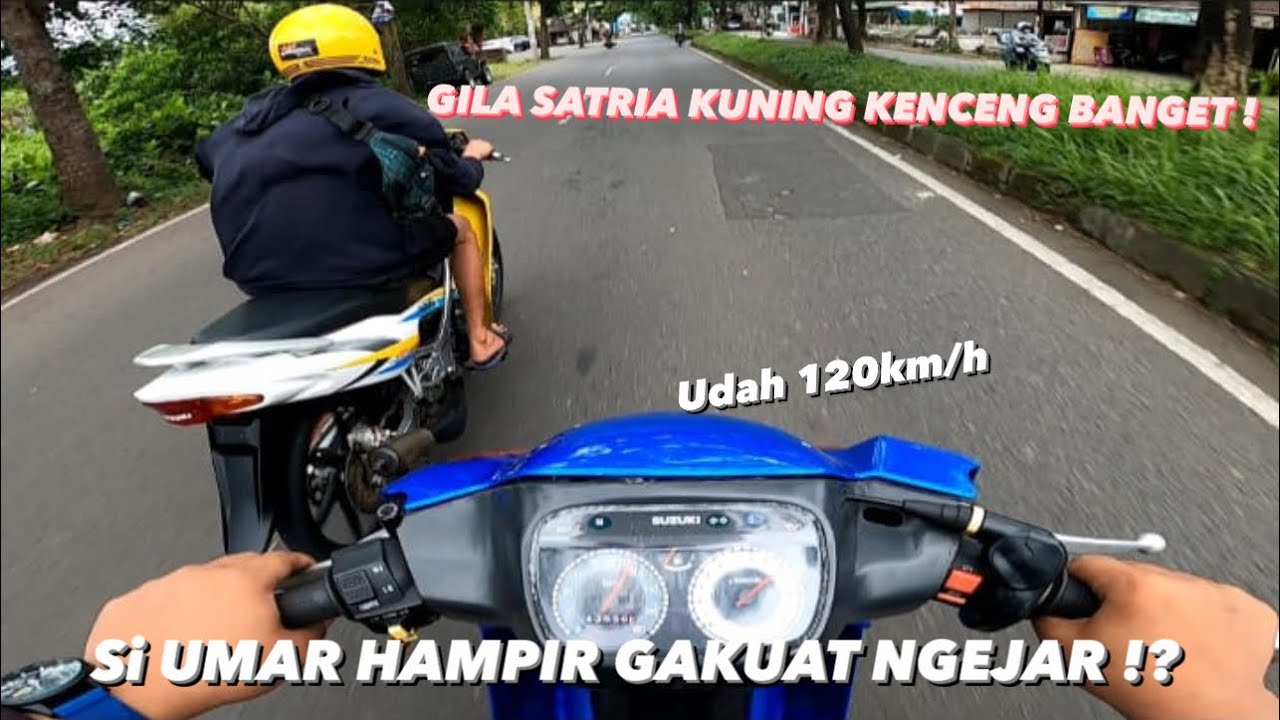 SATRIA HIU BRO RICARDO SAMPE 140 KM/H SIKUNING INI MASIH BELUM KEKEJAR ‼️ GASS SEBELUM TERJUAL ‼️