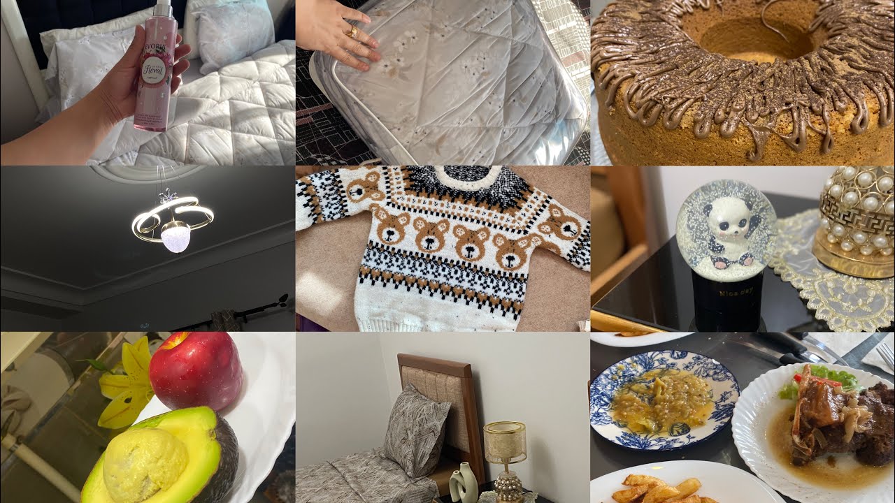روتين عروسة جديدة ❤️و أم لرضيع ❤️ فراش من جهازي ❤️ أرواحو نجهزو غرفة الابني مع بعض 😍 شاركتم مشترياتي