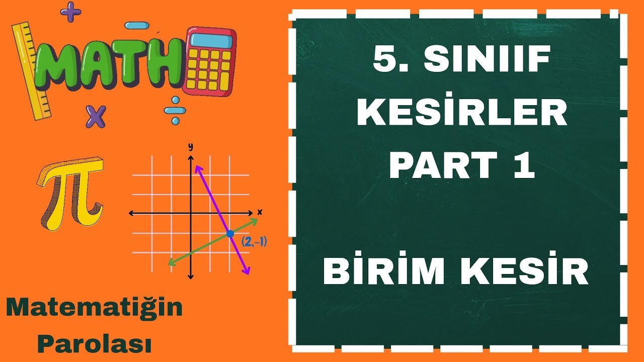 📚 5. SINIF MATEMATİK KESİRLER PART 1 | BİRİM KESİRLER 📚 #5sınıfmatematik 