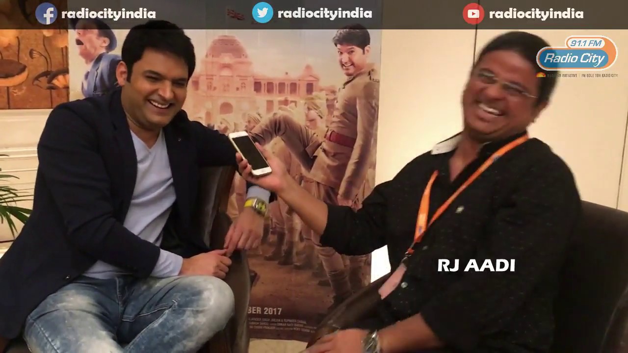 Firangi Kapil Sharma with RJ Aadi of Radio City