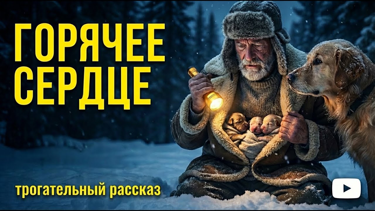 ЗИМНИМ ВЕЧЕРОМ В СНЕЖНОЙ ТАЙГЕ МНЕ ПЕРЕГОРОДИЛ ДОРОГУ  РЕТРИВЕР, УКАЗЫВАЯ НА ТЕМНЫЙ ОВРАГ