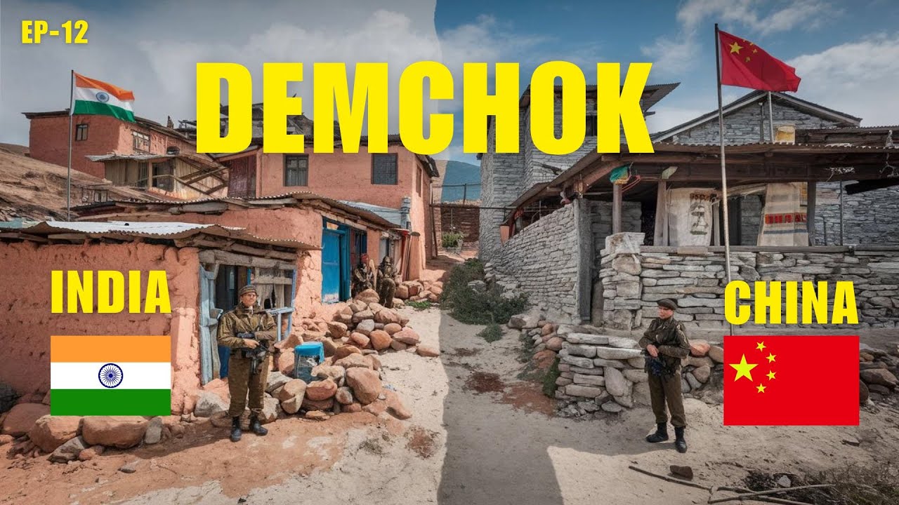 DEMCHOK: A Village Divided Between India 🇮🇳 and China 🇨🇳 (Demchok- Fukche-Dungti- Nyoma) RIDE
