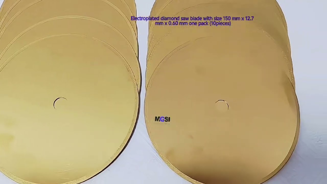 Electroplated Diamond Saw Blade 150mm x 12.7mm x 0.60mm &ndash; 10 Pieces Pack for Precision Cutting