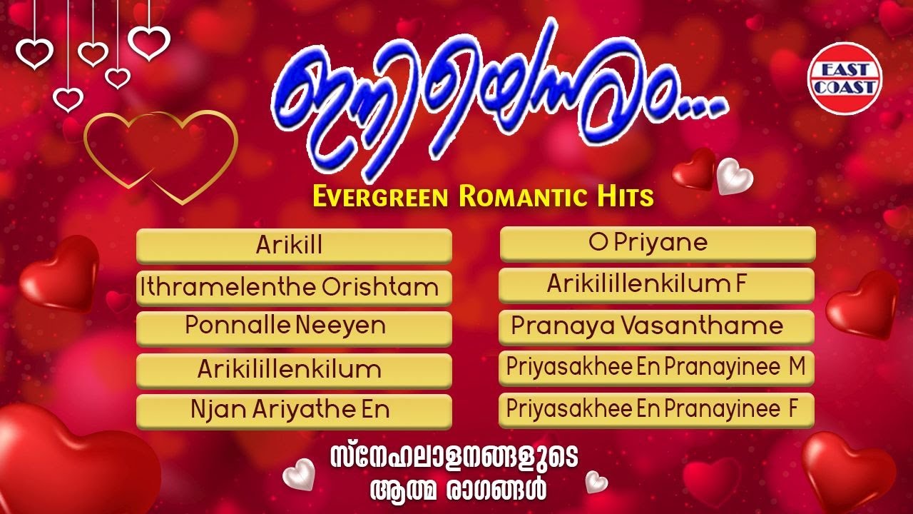 Iniyennum | ഇനിയെന്നും | M Jayachandran | Vijayan East Coast | Romantic  Melody Album Songs |Jukebox