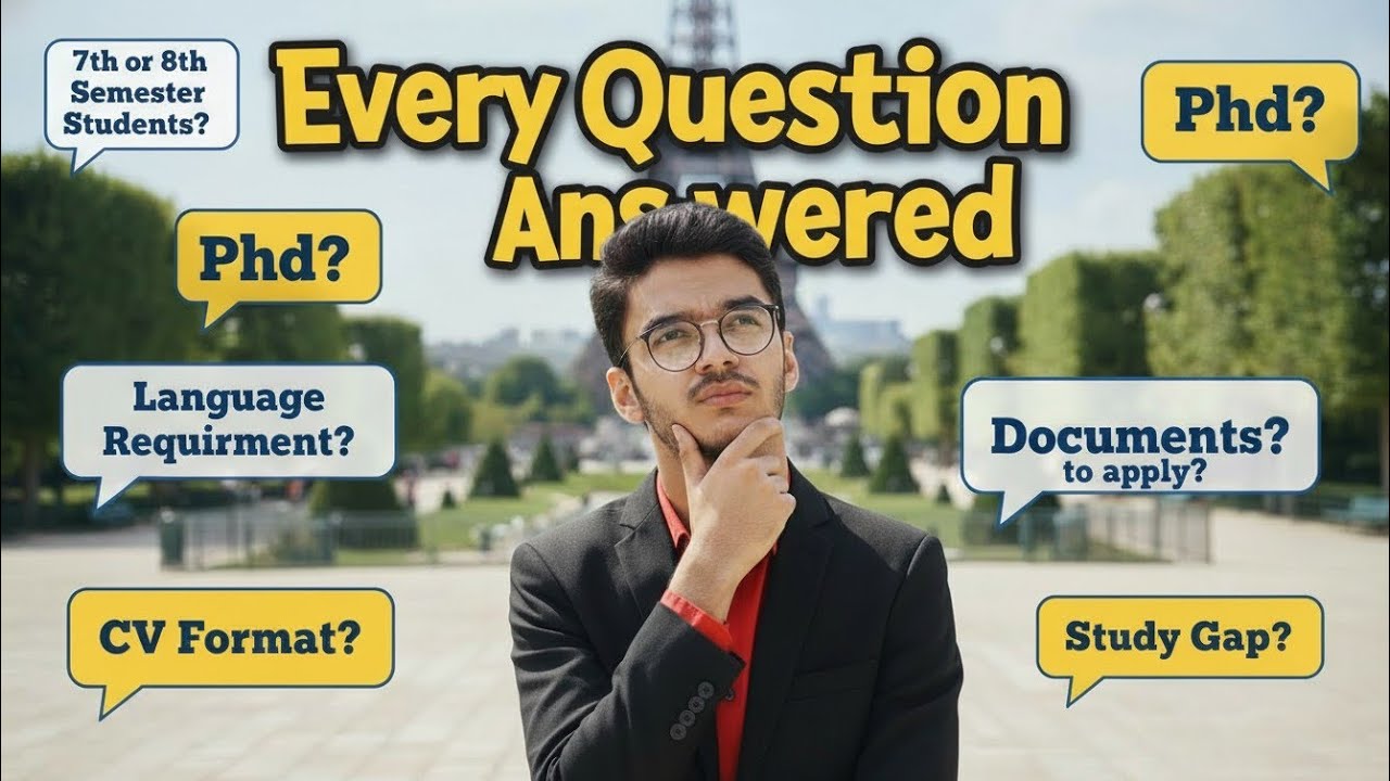 France Admission Confusion? 🇫🇷 | Language, Documents, PhD & Study Gap