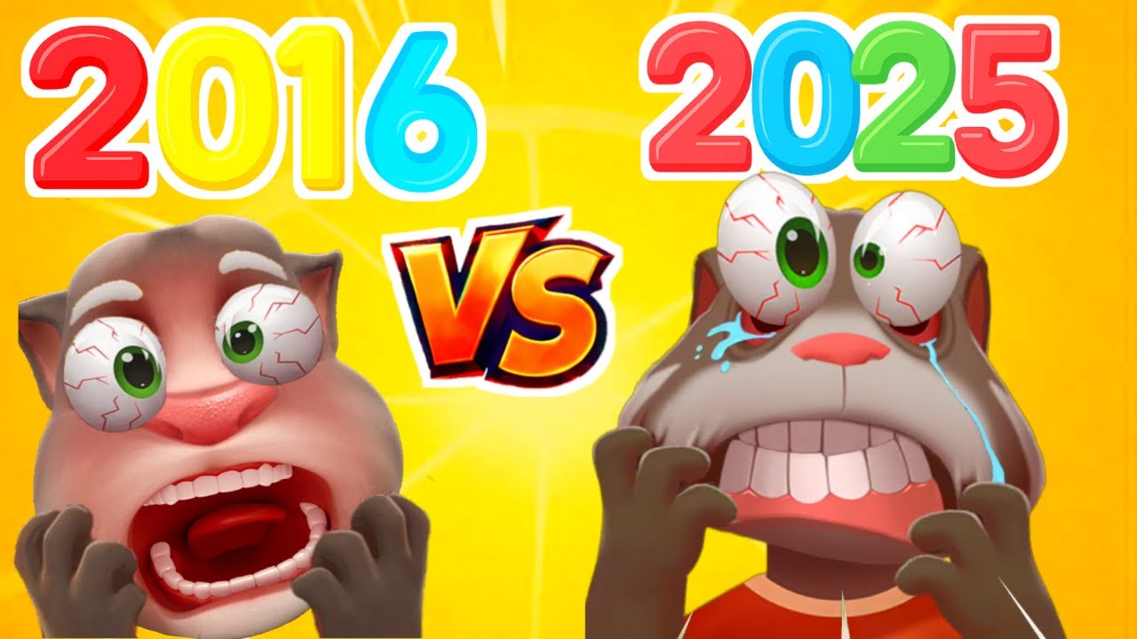 Talking Tom Cat 2025 vs Talking Tom Cat 2016 🧀🧀🧀🧀