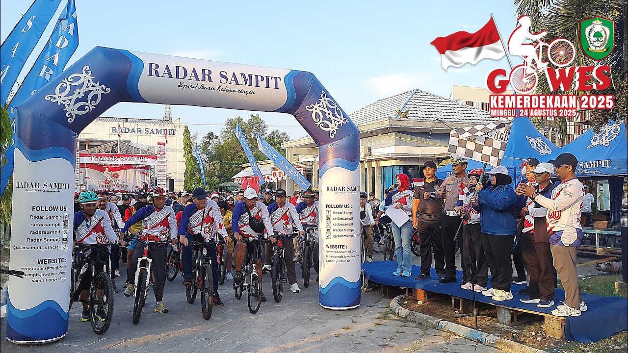 Gowes Kemerdekaan 2025 Merajut Kebersamaan Semangat Perjuangan | Radar Sampit (Original Video)