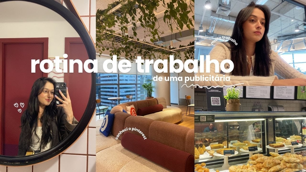 rotina de trabalho REAL na vida de uma PUBLICIT&Aacute;RIA | conheci o Pinterest & muitas demandas 🗒️✨
