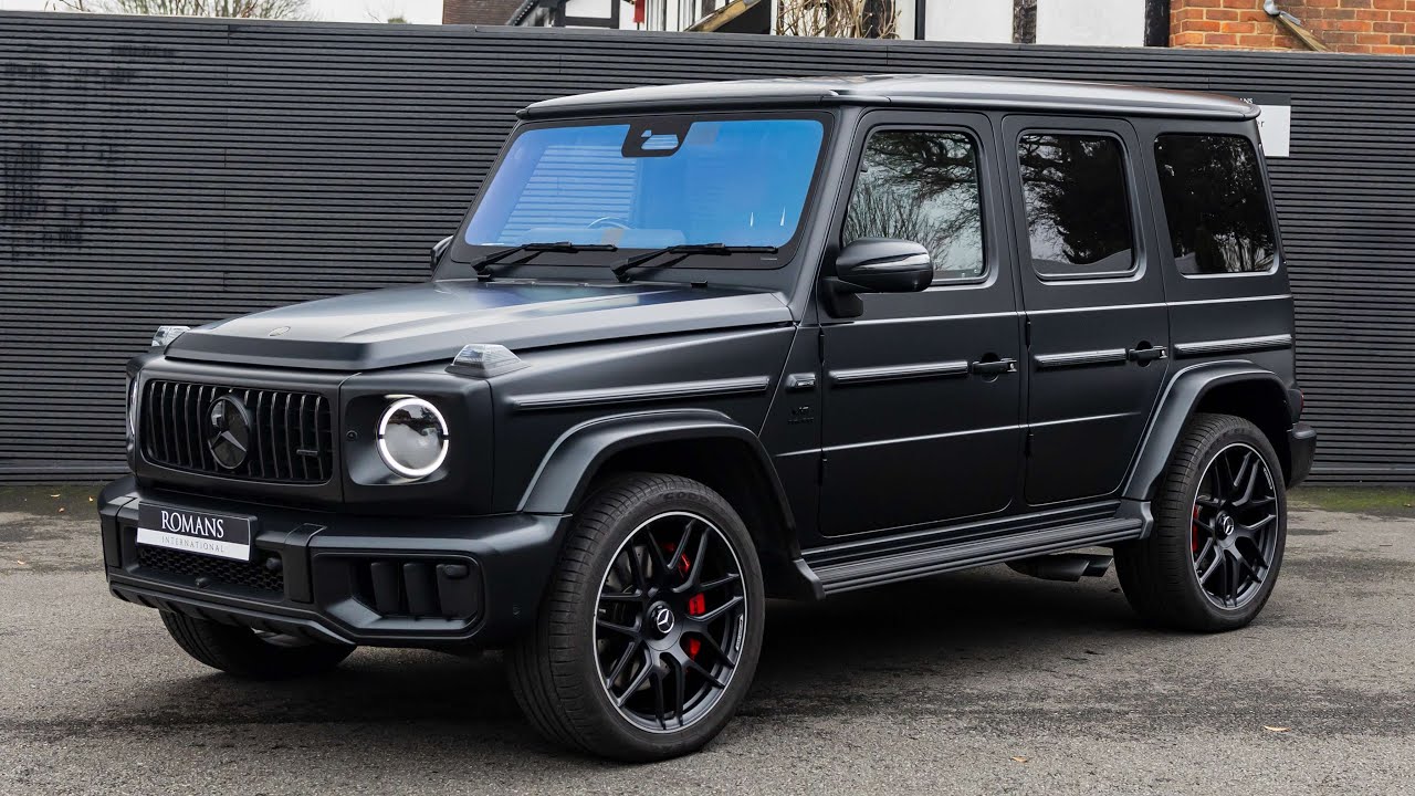 Mercedes-Benz AMG G63 Magno Edition 2024 года - MANUFAKTUR Night Black Magno - Обзор и звук выхлопа