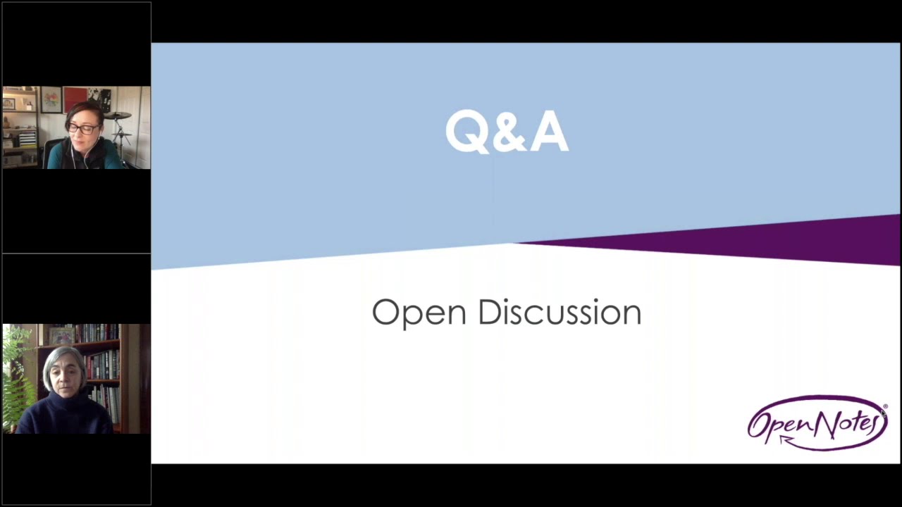 OpenNotes 101 for Clinicians Q&A