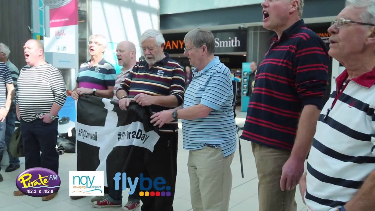 St Piran's Day Flash Mob at London Gatwick Airport