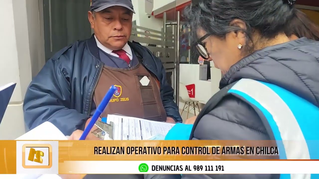 Realizan operativo en entidades públicas y bancos de Chilca por seguridad