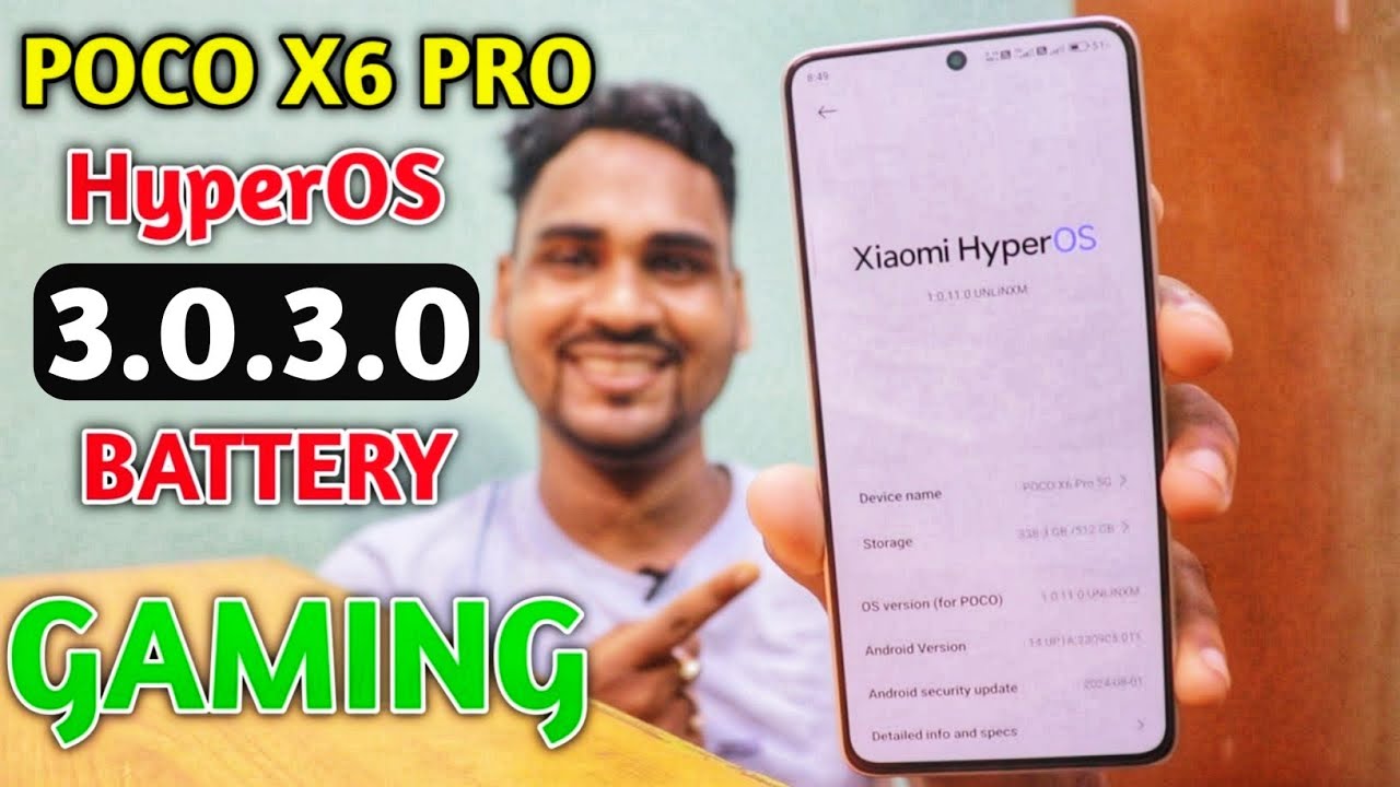 Poco X6 Pro GAME FPS Drop Problem Fix || Hyperos 3 Update India 🔥
