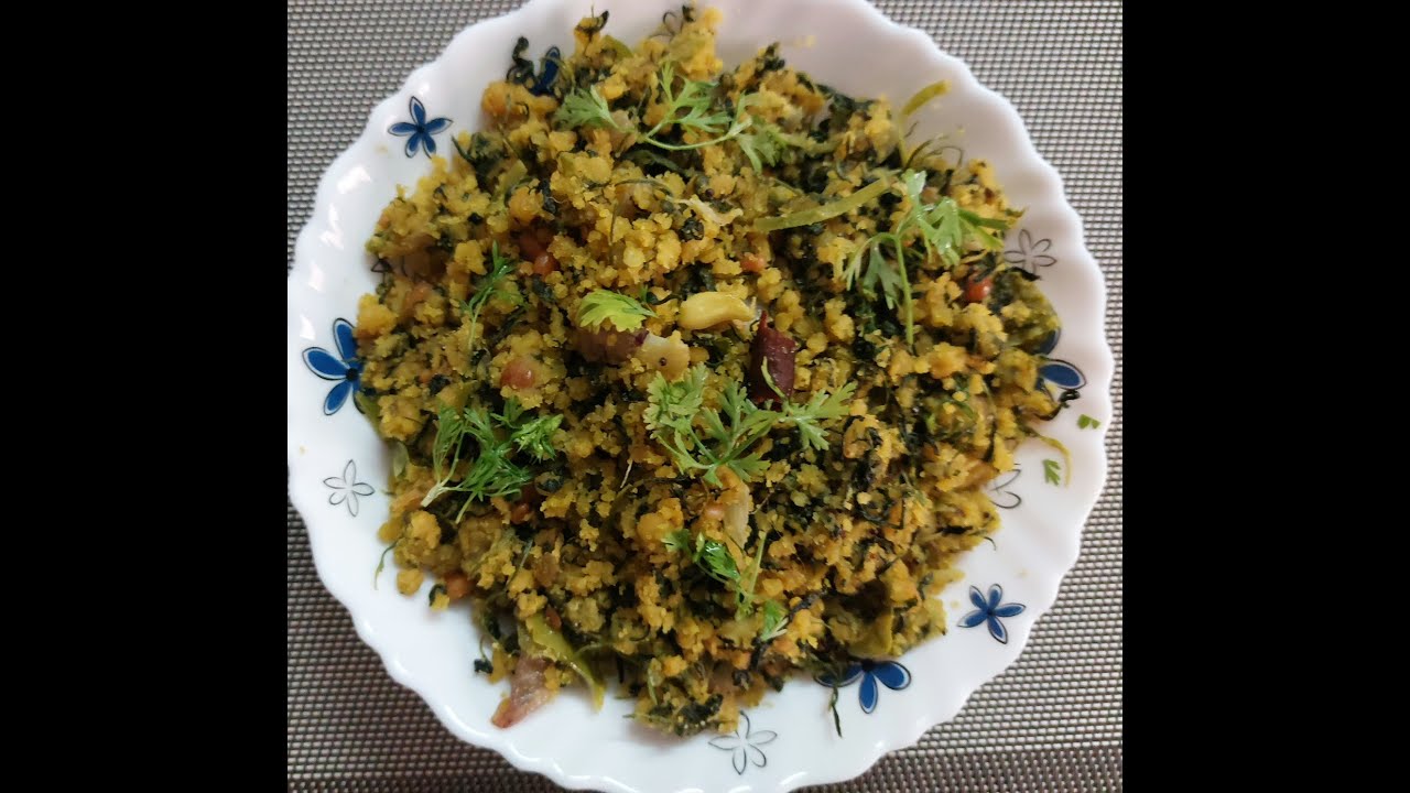 Menthi Kura Barada/Methi (Fenugreek Leaves) Besan Dry Curry/Telangana Style/YT/Barada(Crumble)/Methi
