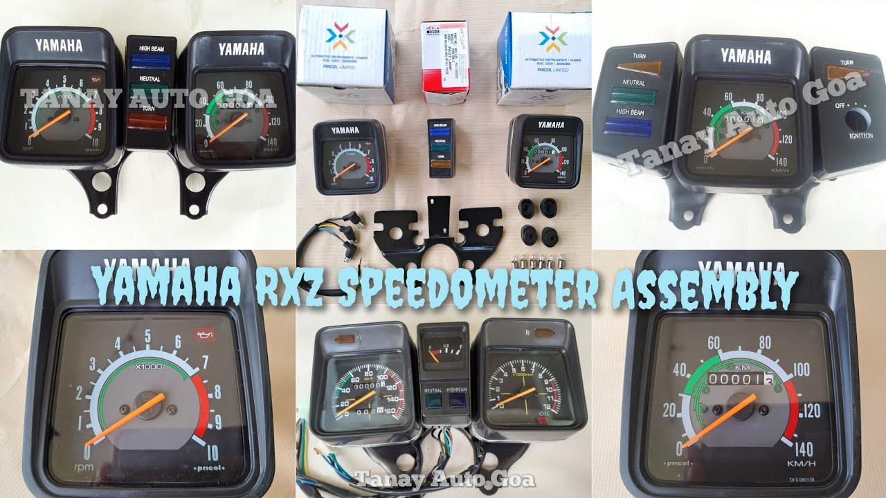 Yamaha RxZ speedometer || RPM/Techometer || Pilot lamp || Pricol