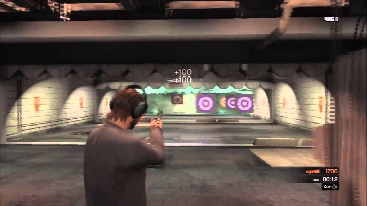 Shooting Range AP Pistol Random Targets - GTA 5 episode 2 HD