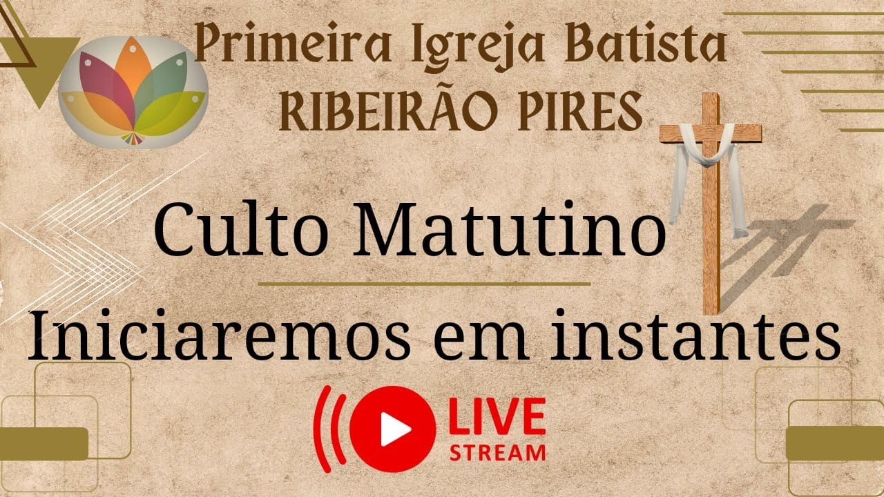 Culto Matutino - Aprendendo com o Pecado do Povo de Israel - Êxodo 32.1-10, 32.19-24
