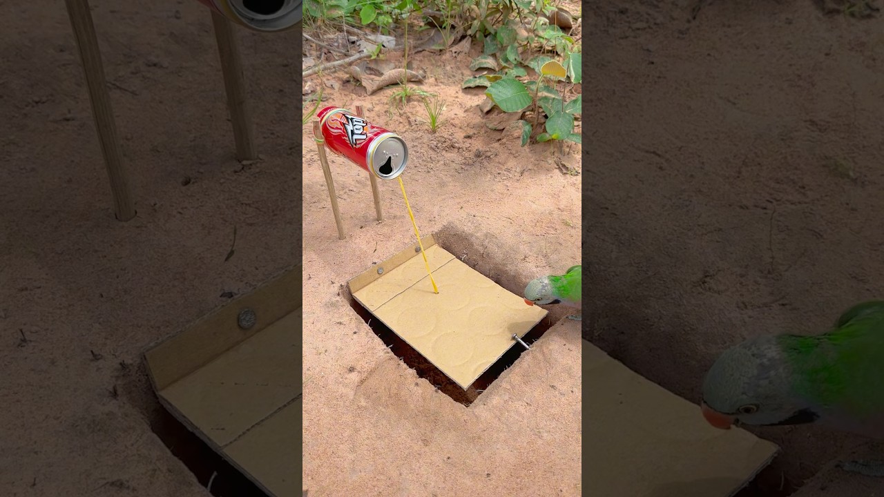 Innovative Easy Parrot Trap #youtubeshorts