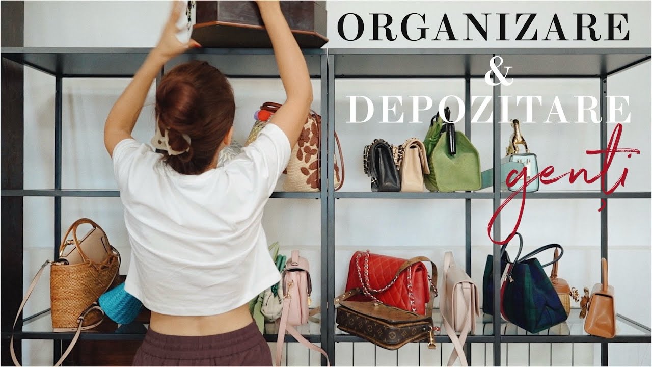 Organizare pentru genti si posete cu mobila Ikea | Andreea Balaban