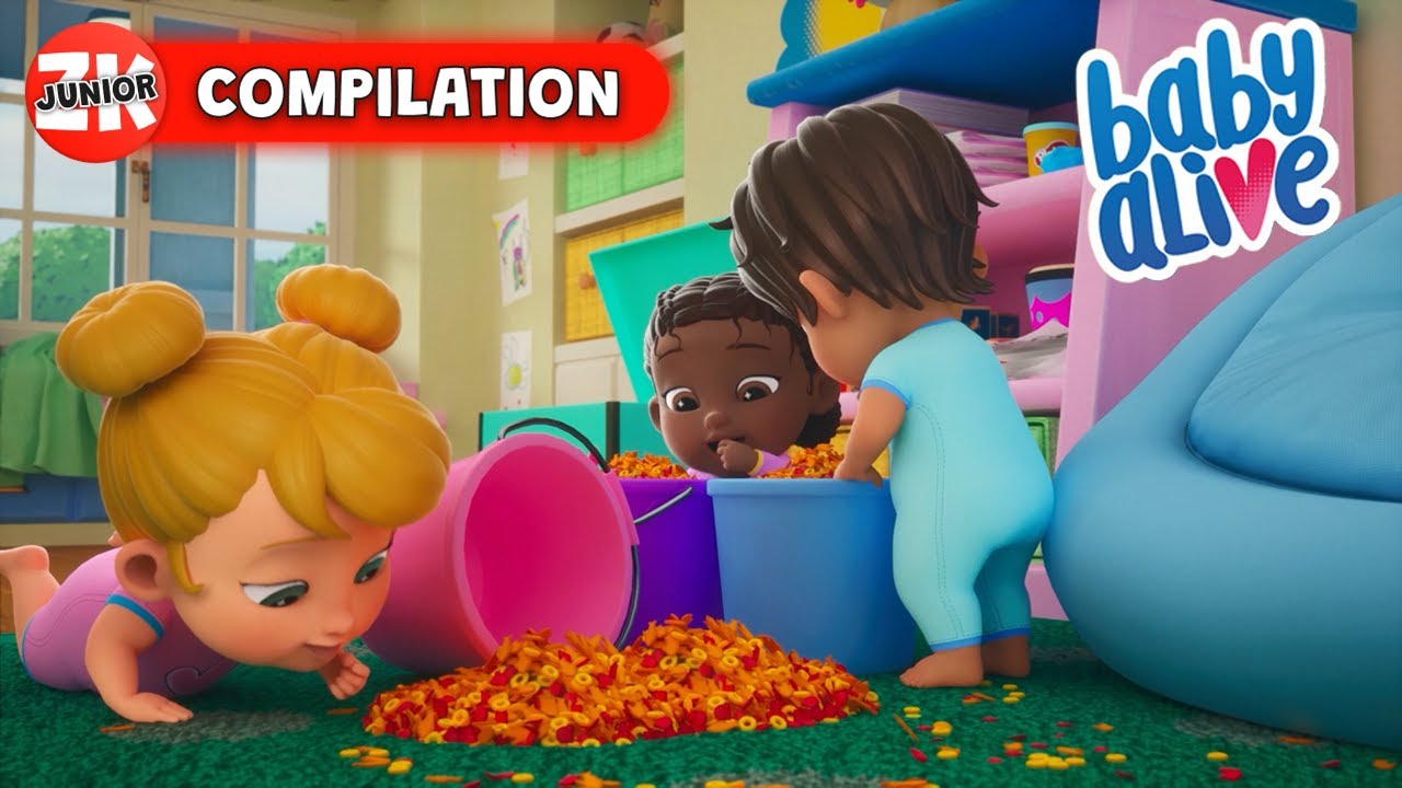 Snack Time Mayhem | Baby Alive | Episode Compilation | ZeeKay Junior