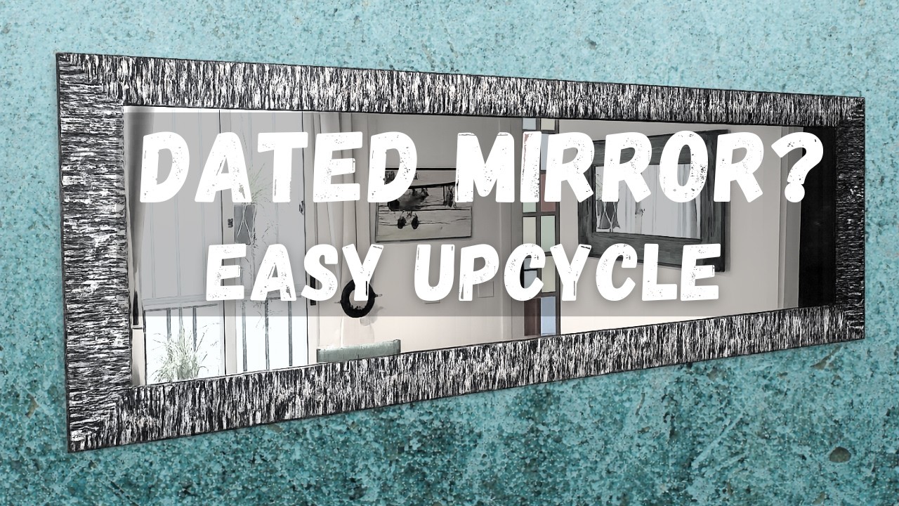 Easy Mirror Makeover | Copper Patina Frame DIY