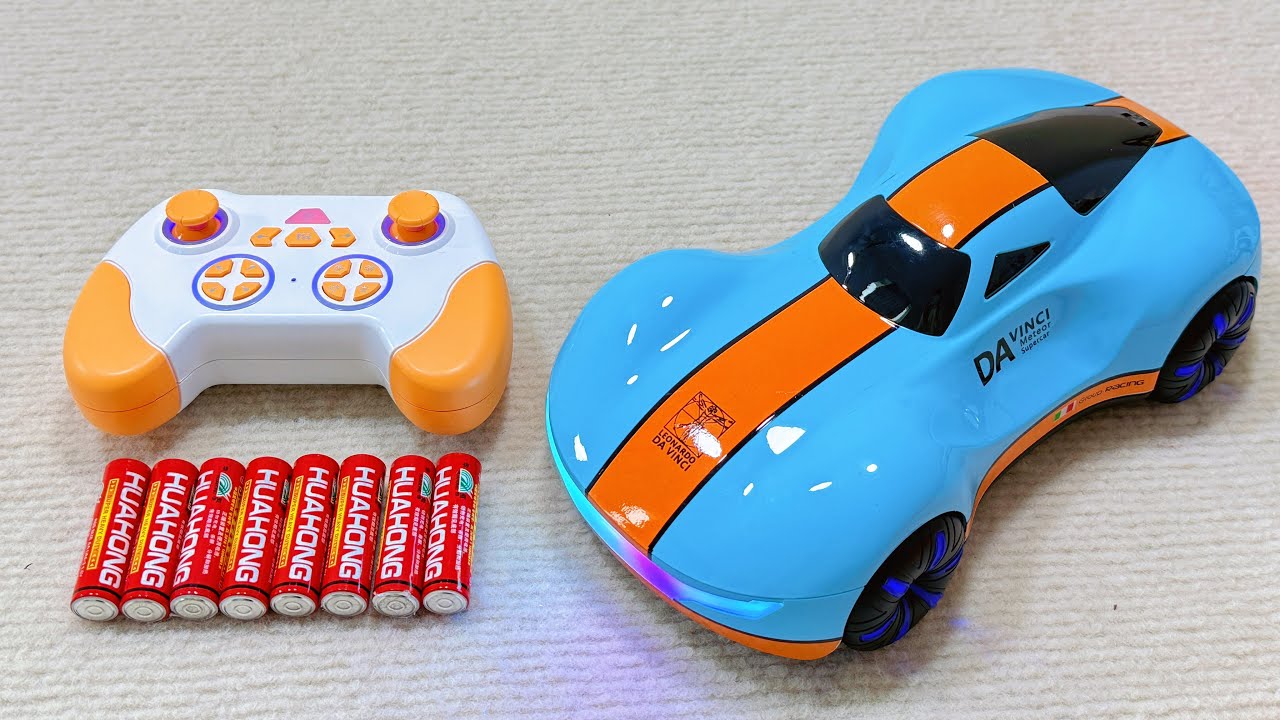 Unboxing convertible, hour hand police car, sports car, racing car