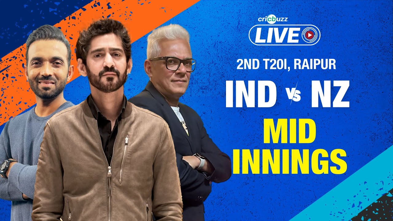 Cricbuzz Live: New Zealand get to 208/6 on the back of Rachin & Santner vs India | 2nd T20I