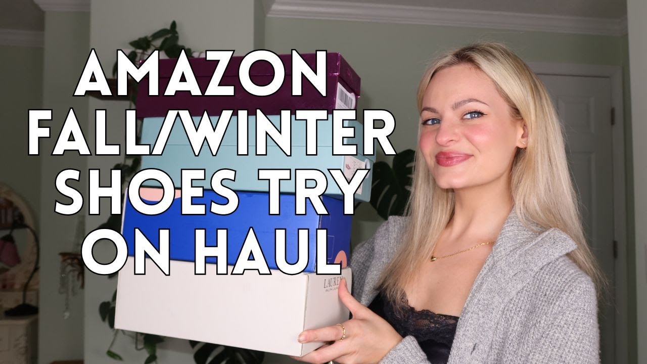 amazon fall/winter shoes try on haul