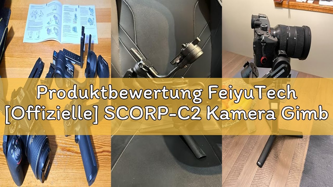 Produktbewertung FeiyuTech [Offizielle] SCORP-C2 Kamera Gimbal mit KI-Tracking 4.0, Leichter Stabili