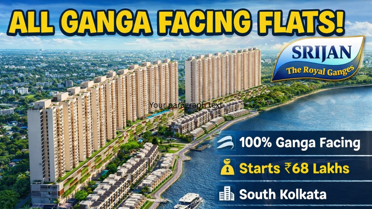 Private Ferry + Ganga View Homes 🚤🌊 | South Kolkata&rsquo;s Most Premium Project | #home #flat #investing 