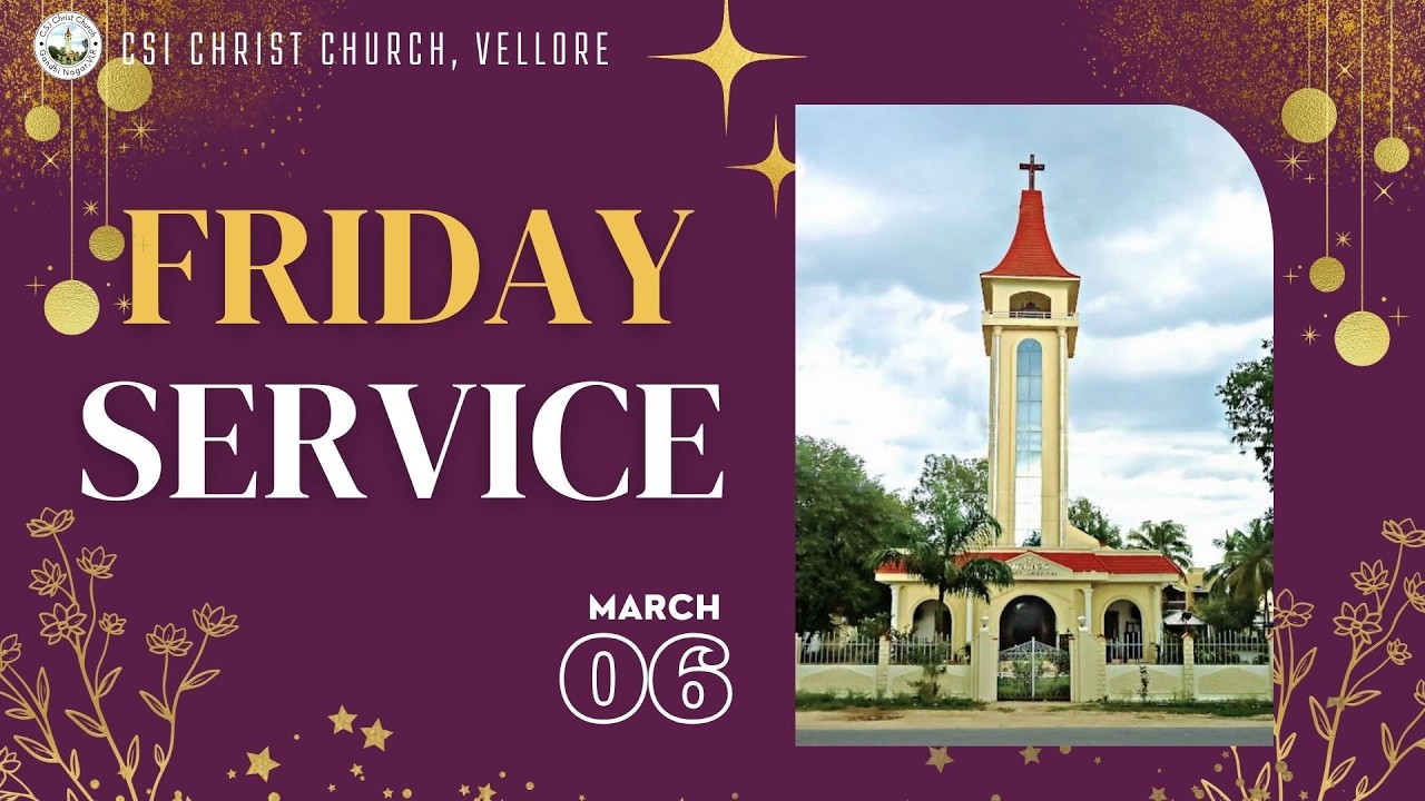 🔴 🅻🅸🆅🅴 | FRIDAY EVENING SERVICE | 06.03.2026 | 06:30 P.M | C.S.I TA CHRIST CHURCH