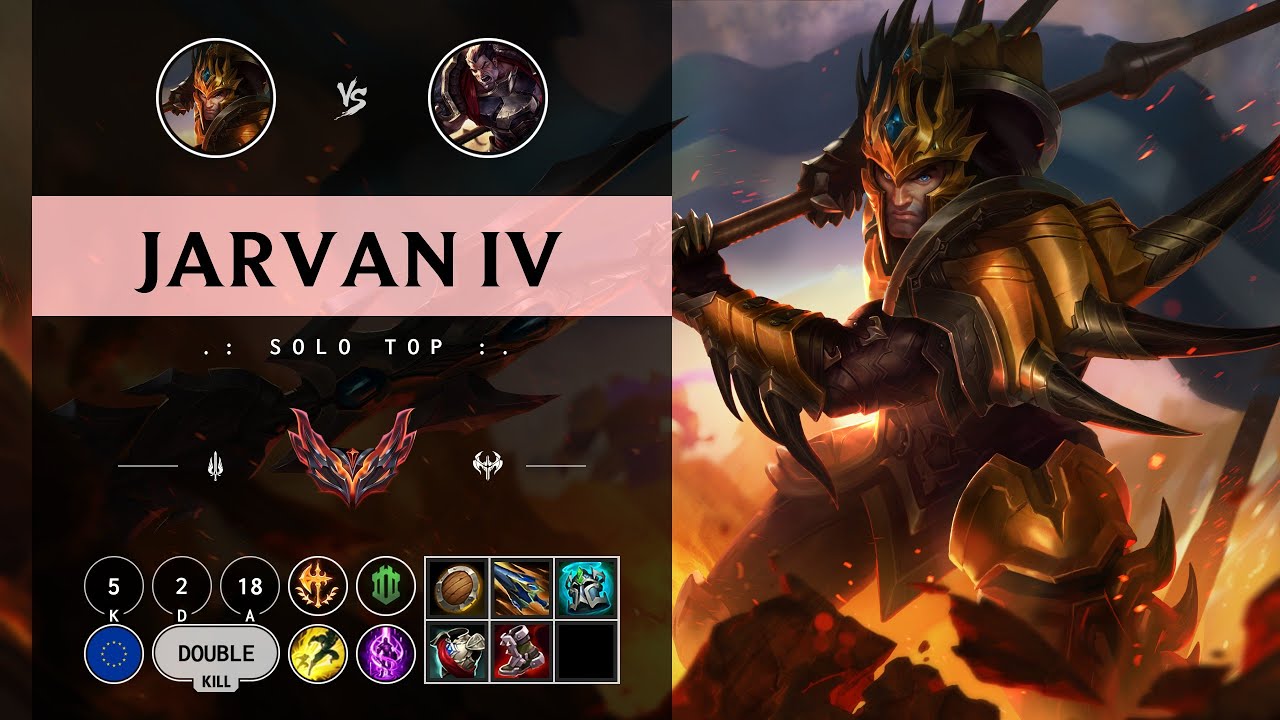 Jarvan IV Top vs Darius - EUW Grandmaster Patch 14.11