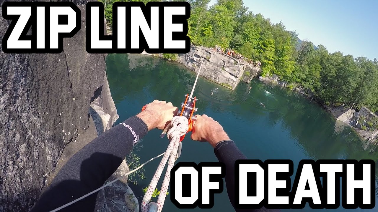AWESOME ZIP LINE OFF CLIFF!