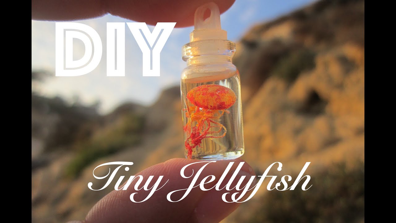 DIY HOT GLUE Tiny miniature JellyFish!