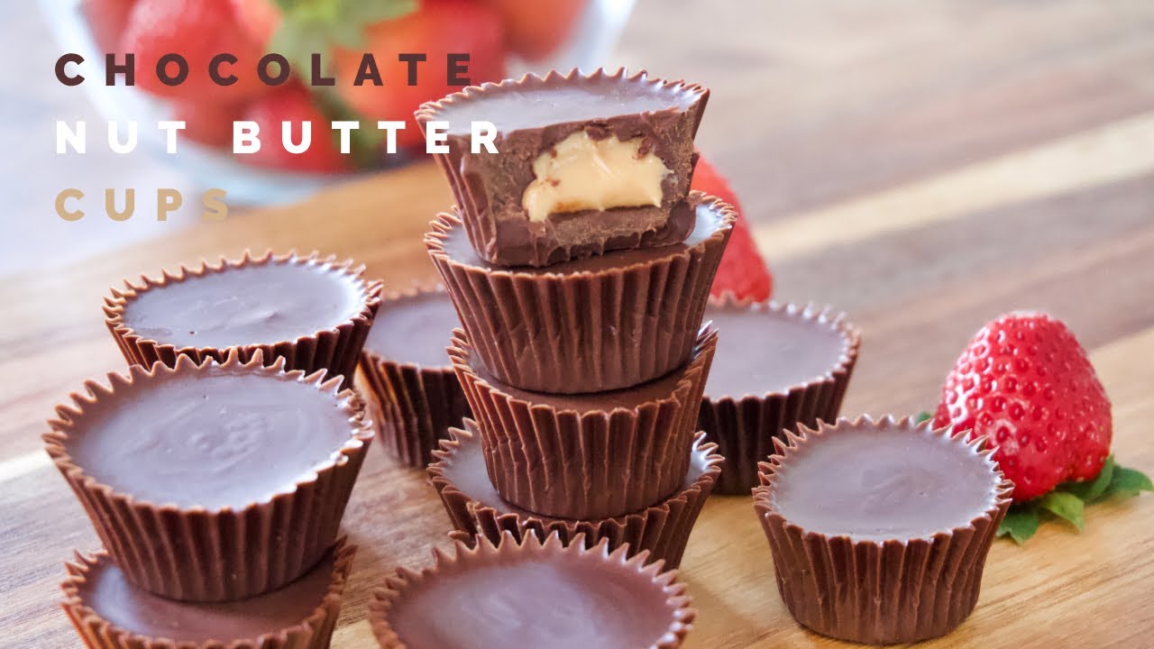 Almond & Peanut Butter Cups | Delicious Healthy Vegan Dessert