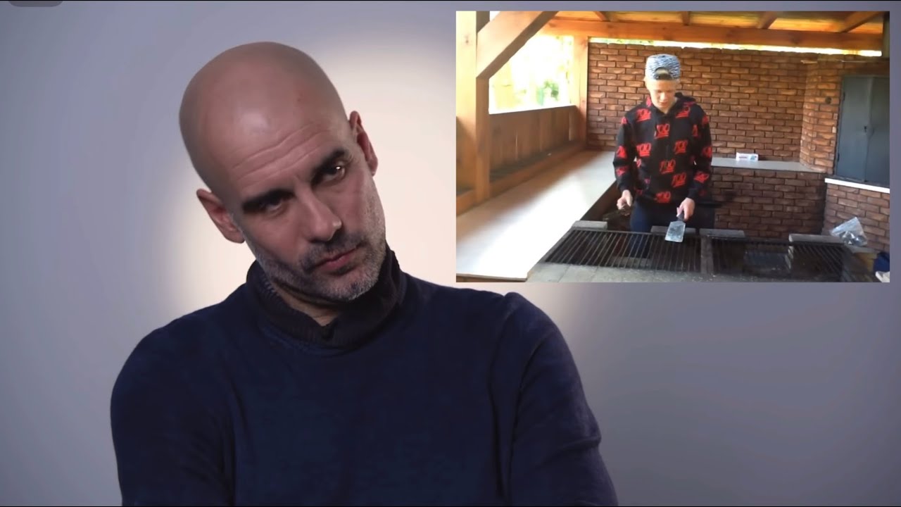 Pep Reacts to Haaland&rsquo;s Rap
